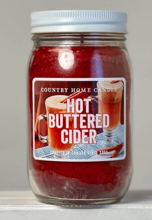 16oz Jar Candle - Hot Buttered Cider