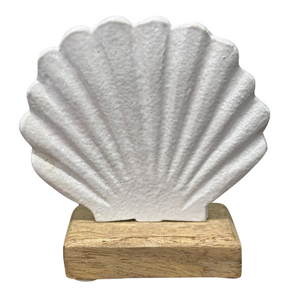 Figurine White Seashell on a Base 4"