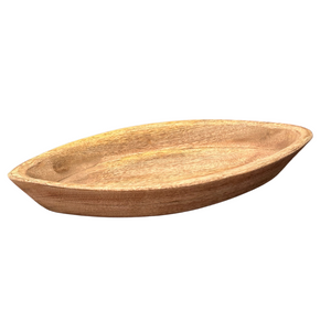 Wooden Mango Tray Boat Shape - 2 sizes