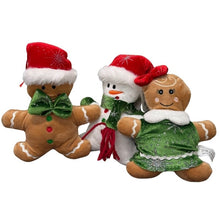 Load image into Gallery viewer, Gingerbread & Snowman 10" Asrt