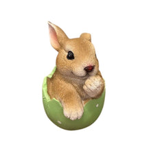 Load image into Gallery viewer, Bunny Sitting in an Easter Egg 3.5"