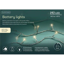 Load image into Gallery viewer, Warm White String Lights 192LED Battery Operated