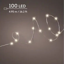 Load image into Gallery viewer, Micro Warm White String Lights 100LED Battery Operated