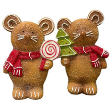 Load image into Gallery viewer, Gingerbread Mouse Figurine Asrt