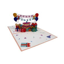Load image into Gallery viewer, Pop Up Card - Happy Birthday w/Cake