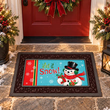 Load image into Gallery viewer, Heartfelt Cheer Snowman Sassafras Indoor/Outdoor Mat Insert
