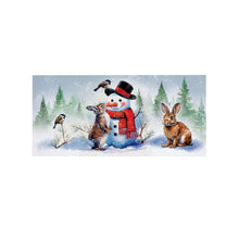 Load image into Gallery viewer, Snowman and Friends Sassafras Indoor/Outdoor Mat Insert