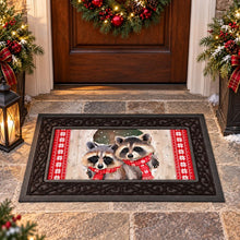 Load image into Gallery viewer, Winter Grove Raccoons Sassafras Indoor/Outdoor Mat Insert