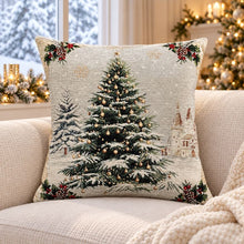 Load image into Gallery viewer, Winter Tree 18" Square Cushion Cover