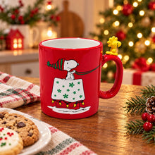 Load image into Gallery viewer, Snoopy Mug with Woodstock on Handle