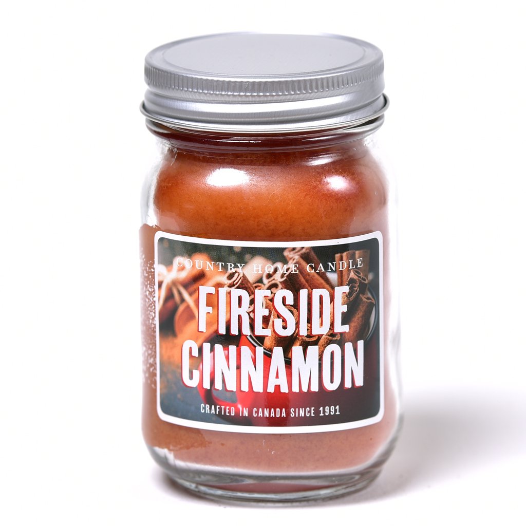 16oz Jar Candle - Fireside Cinnamon
