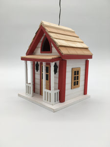 Birdhouse Country Charm Cabin White