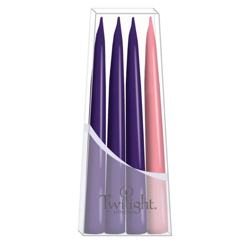 Twilight Advent Candles S/4 10