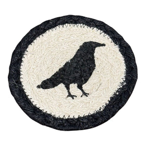 Crow Round Coaster 5"