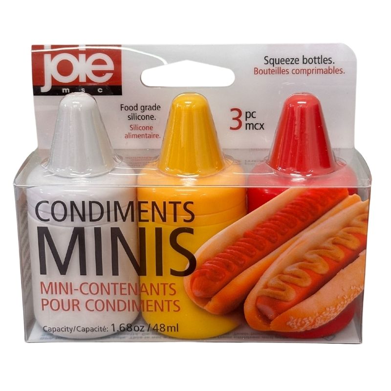 Mini Condiments Containers 3 Pack