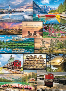 Canadian Scenery Collage Jigsaw Puzzle - 1000 Pieces