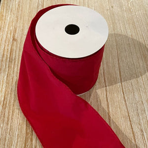 Red Velvet Ribbon 25ft