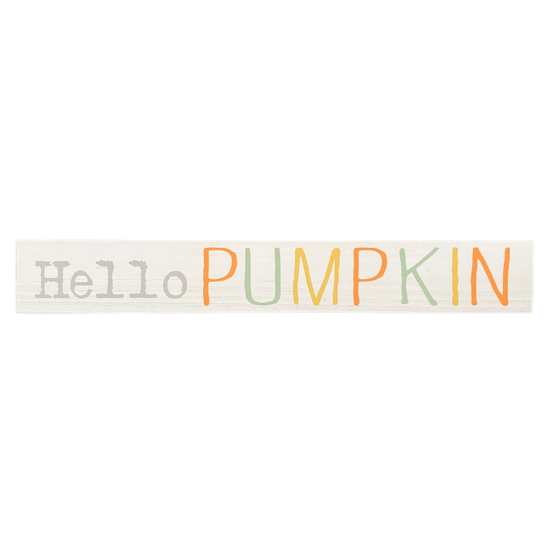 Hello Pumpkin Block Sign