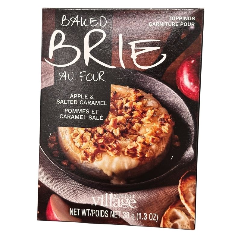 Baked Brie Apple Salted Caramel Toppings