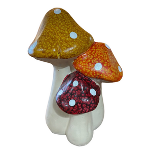 Terracotta Mushrooms 6"