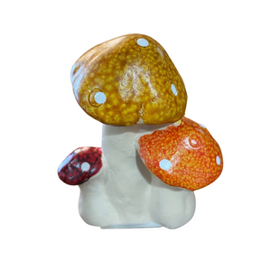 Terracotta Mushrooms 5"