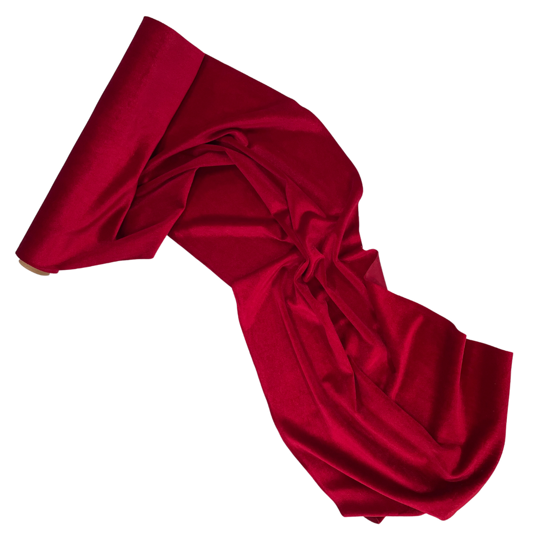 Deep Red Velvet Ribbon / Runner 25'