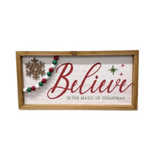 Load image into Gallery viewer, Believe and Jingle Signs 15.75&quot; Asrt
