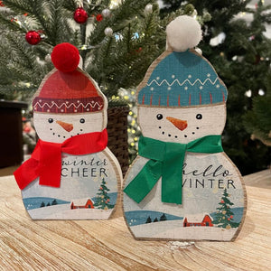 Snowman Table Decor 8" Asrt