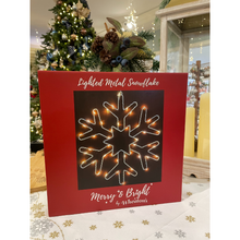 Load image into Gallery viewer, Snowflake Hanging LED 12&quot;
