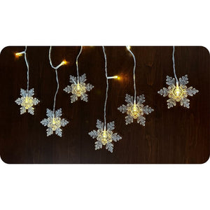 Curtain Lights Snowflake 8 Function 3'