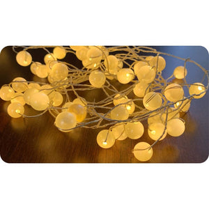 Lighted Pearls Sting Lights Set LED 9.5'