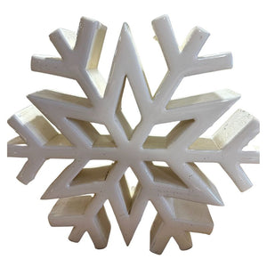 Wooden/Enamel Snowflake 7.75"