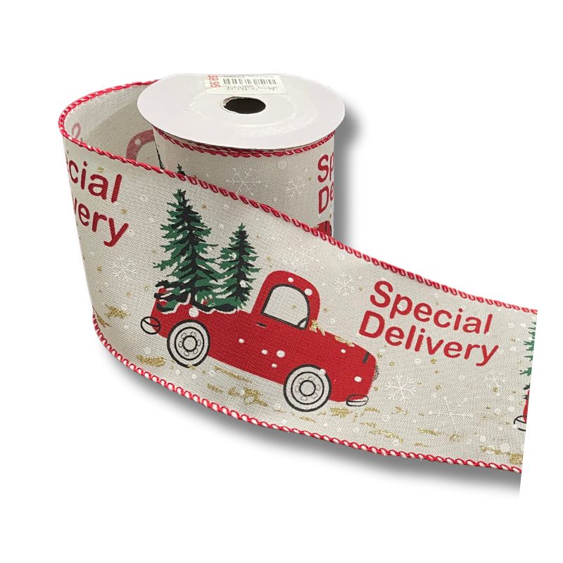 Red Truck Ribbon 25ft