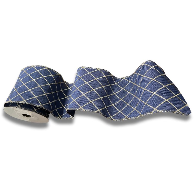 Royal Blue w/Gold Ribbon 25ft