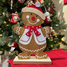 Load image into Gallery viewer, Fig. Gingerbread Men Felt 10&quot; Asrt
