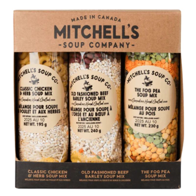 Soup Mix Trio - Fog Pea, Classic Chicken, Beef Barley