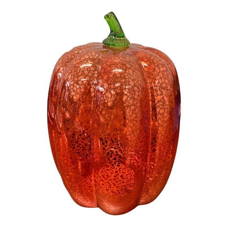 Glass LED Pumpkin 8.5
