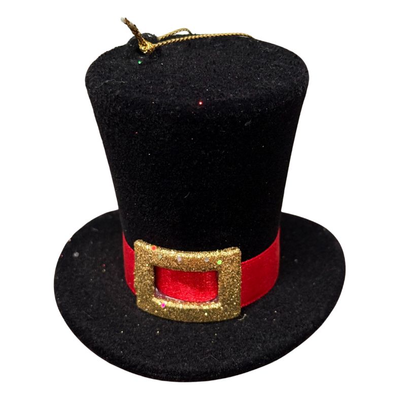 Black Top Hat Ornament 2