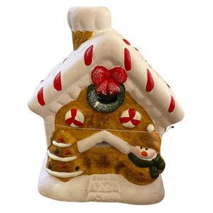 Ceramic Gingerbread House 8"
