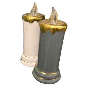 Ceramic LED Candle 5" Asrt