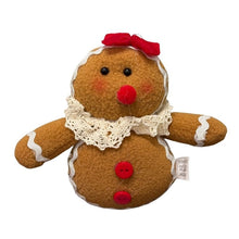 Load image into Gallery viewer, Fabric Gingerbread Ornament Asrt
