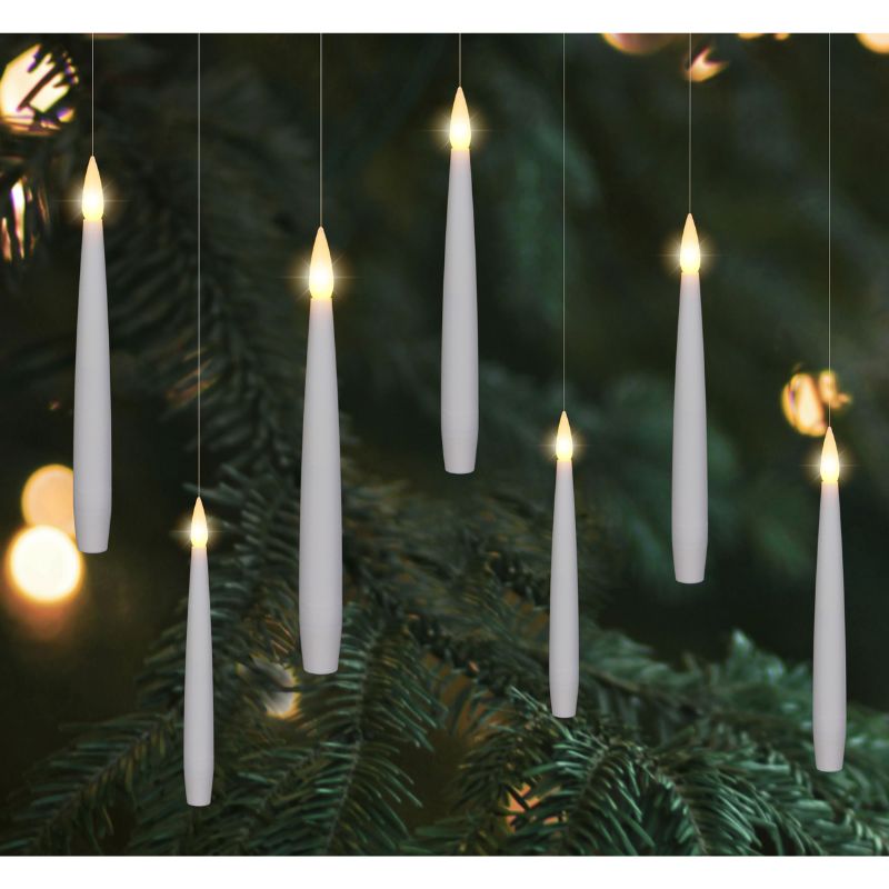 Hanging Taper Candles LED 10pcs w/Remote
