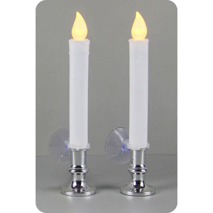 Taper Candle LED Set w/Suction Cup