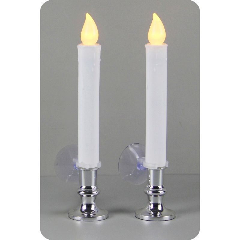 Taper Candle LED Set w/Suction Cup