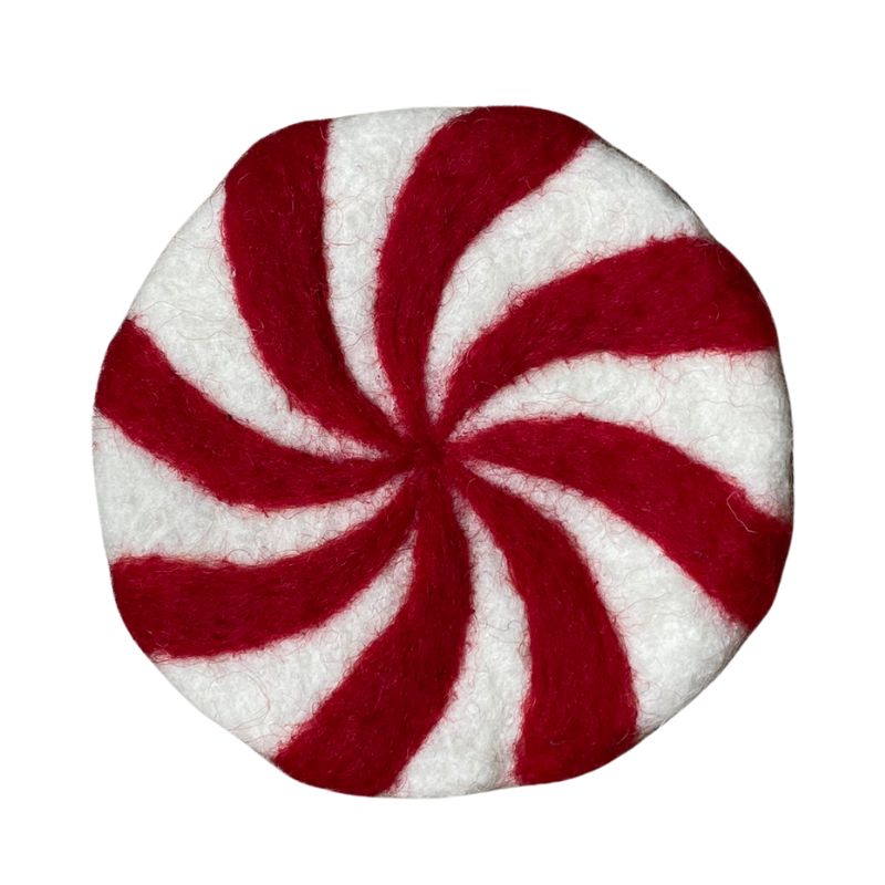 Peppermint Felt Coaster 4