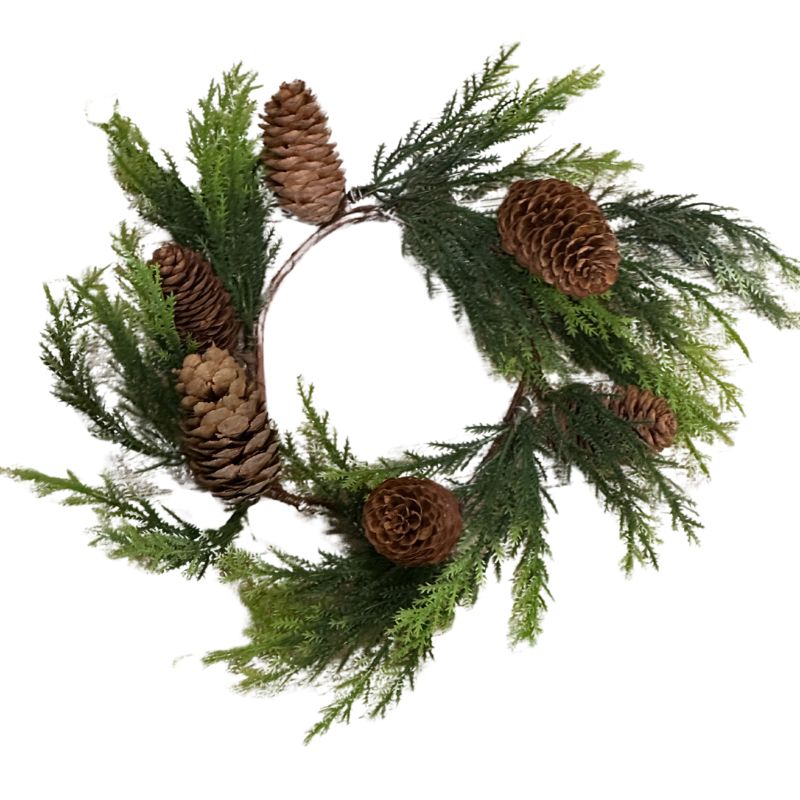 Pinecones Candle Ring 13
