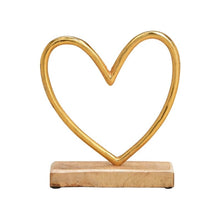 Load image into Gallery viewer, Heart on a Stand in Gold or Silver
