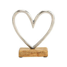Load image into Gallery viewer, Heart on a Stand in Gold or Silver
