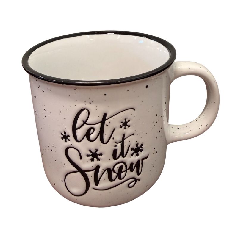 Christmas Stoneware Mug 450ml Asrt