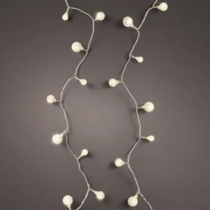 Warm White Cherry Bulbs String Lights 120LED